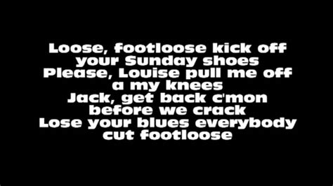 footloose lyrics